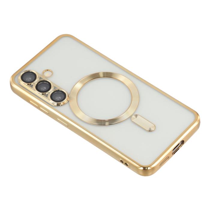 Bild 2,  Galaxy S26 Plus Skal MagSafe Electroplated TPU Guld - Teknikhallen.se