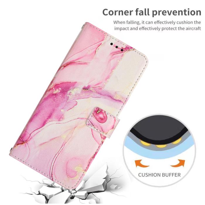 Bild 5,  Samsung Galaxy S26 Plus Fodral Läder Marmor Roséguld - Teknikhallen.se