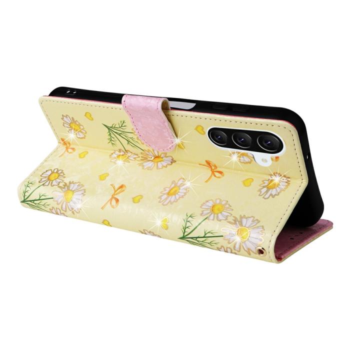 Bild 4,  Samsung Galaxy A37 5G Fodral RFID Läder Yellow Daisy - Teknikhallen.se