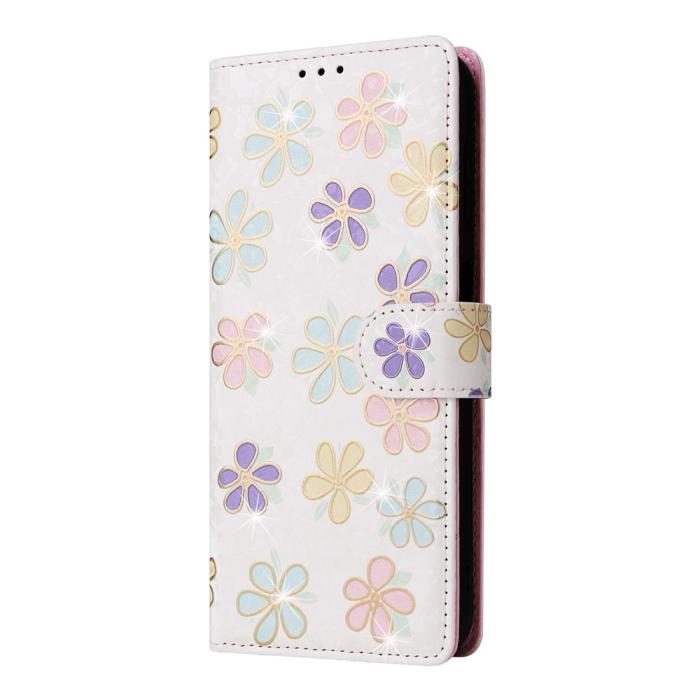 Bild 6,  Samsung Galaxy A57 5G Fodral RFID Läder Färgglada Blommor - Teknikhallen.se