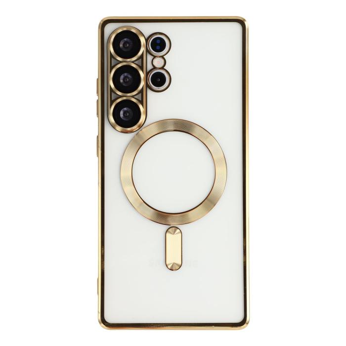 Bild 3,  Samsung Galaxy S26 Ultra Skal MagSafe Electroplated TPU Guld - Teknikhallen.se