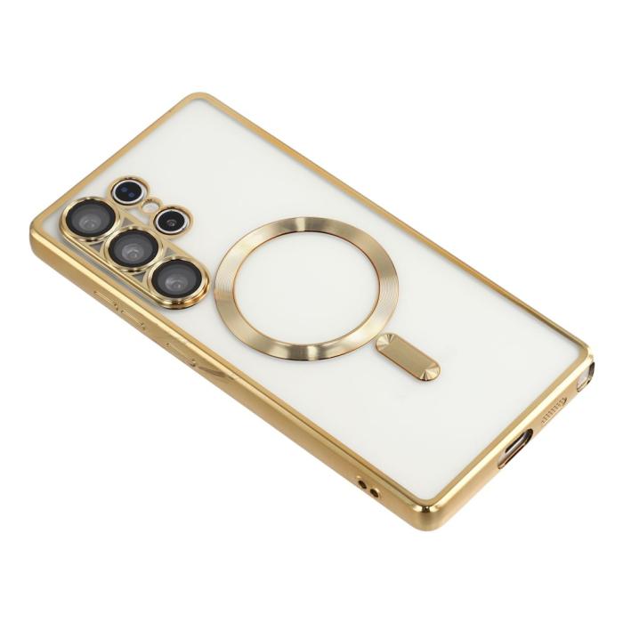 Bild 4,  Samsung Galaxy S26 Ultra Skal MagSafe Electroplated TPU Guld - Teknikhallen.se
