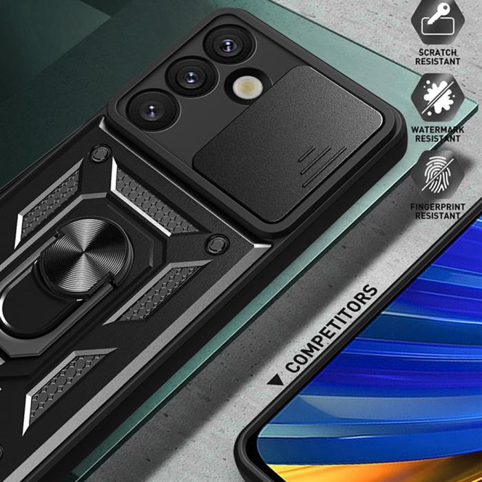 Bild 4,  Samsung Galaxy S26 Skal CamShield Ring Hybrid Blå - Teknikhallen.se