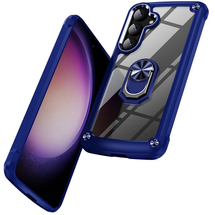 Bild 2,  Samsung Galaxy S26 Skal Shockproof Ring Hybrid Blå - Teknikhallen.se