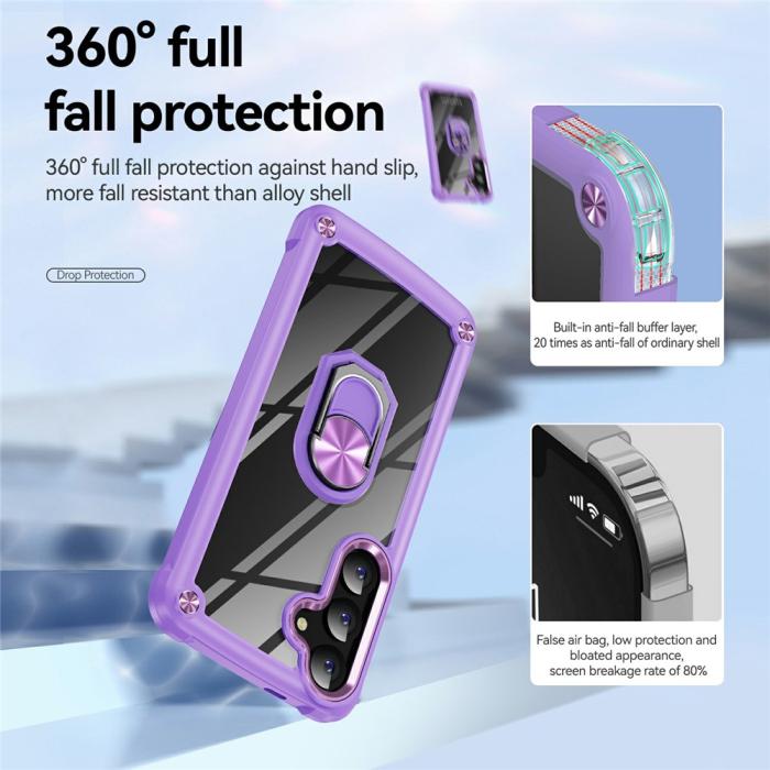 Bild 5,  Samsung Galaxy S26 Skal Shockproof Ring Hybrid Lila - Teknikhallen.se
