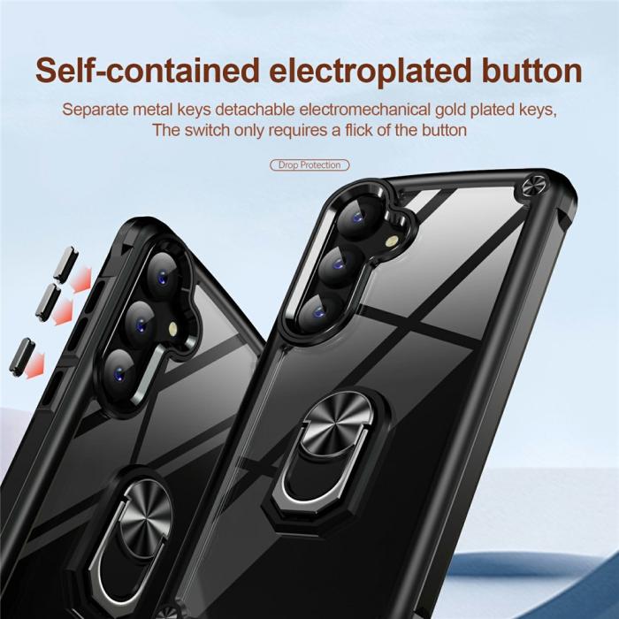 Bild 6,  Samsung Galaxy S26 Skal Shockproof Ring Hybrid Svart - Teknikhallen.se