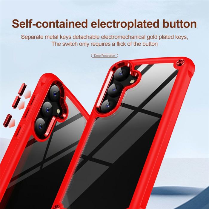 Bild 6,  Samsung Galaxy S26 Skal Shockproof Hybrid Röd - Teknikhallen.se