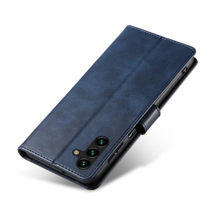 Bild 4,  Samsung Galaxy S26 Fodral Läder Blå - Teknikhallen.se