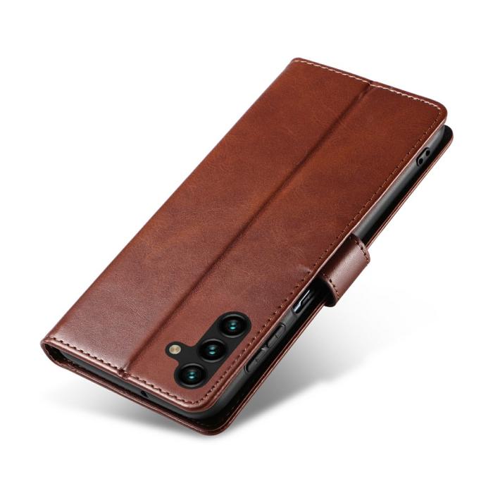 Bild 4,  Samsung Galaxy S26 Fodral Läder Brun - Teknikhallen.se