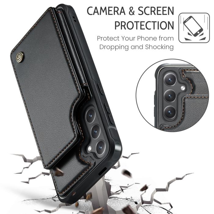 Bild 6, CASEME CASEME Samsung Galaxy S26 Skal RFID Kickstand Svart - Teknikhallen.se