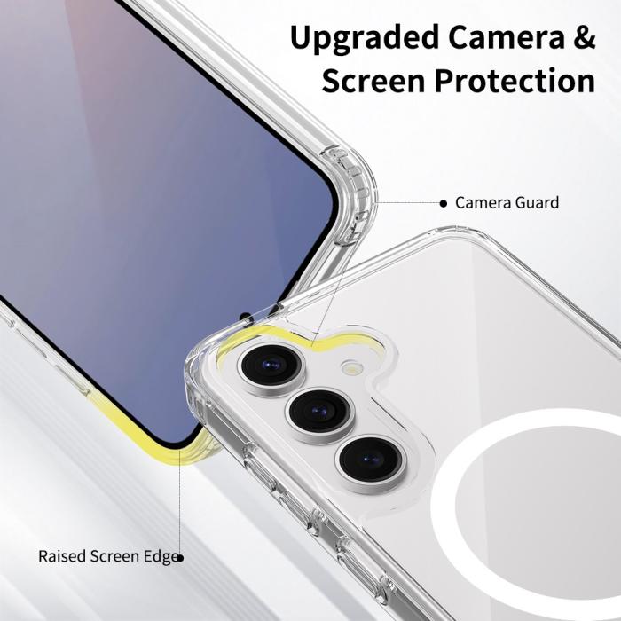 Bild 4,  Samsung Galaxy S26 Skal MagSafe Hybrid Transparent - Teknikhallen.se