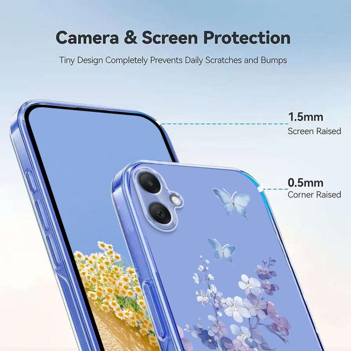 Bild 4,  Samsung Galaxy A07 4G Skal Med Tryck Blommor - Teknikhallen.se
