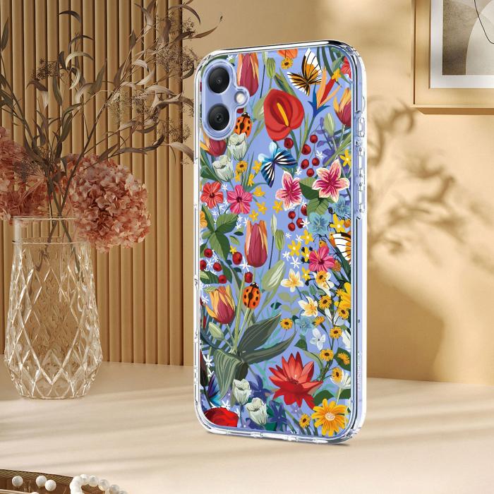 Bild 5,  Samsung Galaxy A07 4G Skal Med Tryck Blommor - Teknikhallen.se