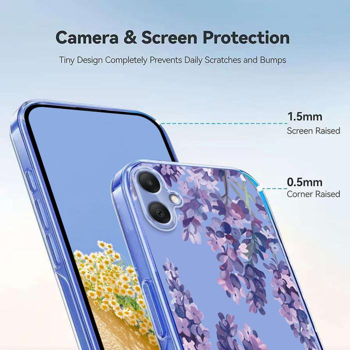 Bild 4,  Samsung Galaxy A07 4G Skal Med Tryck Blommor - Teknikhallen.se