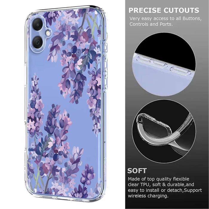 Bild 6,  Samsung Galaxy A07 4G Skal Med Tryck Blommor - Teknikhallen.se