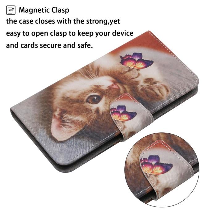 Bild 4,  Samsung Galaxy S26 Fodral Med Tryck Katt / Fjäril - Teknikhallen.se