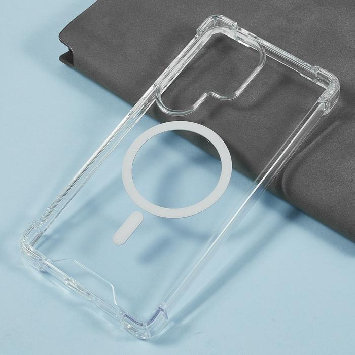 Bild 3,  Galaxy S26 Ultra Skal MagSafe Shockproof Hybrid Transparent - Teknikhallen.se