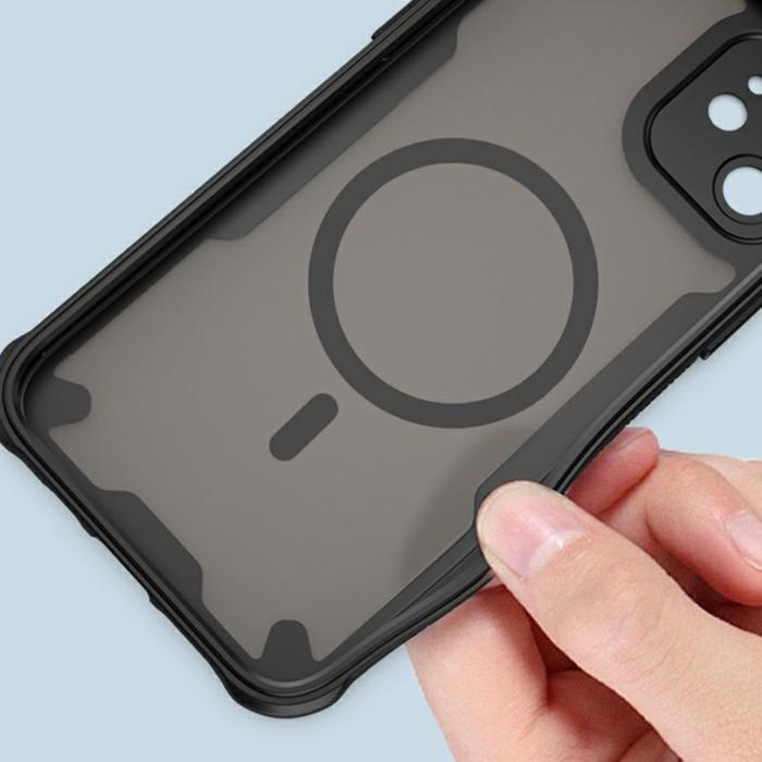 Bild 5,  Samsung Galaxy A37 5G Skal MagSafe Hybrid Armor Svart - Teknikhallen.se