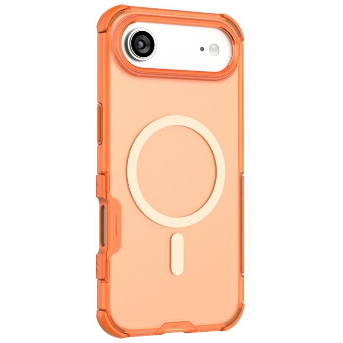Bild 2,  iPhone Air Skal MagSafe Shockproof Hybrid Orange - Teknikhallen.se