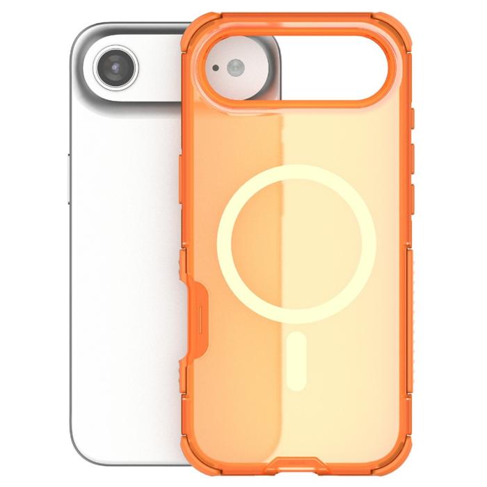 Bild 3,  iPhone Air Skal MagSafe Shockproof Hybrid Orange - Teknikhallen.se