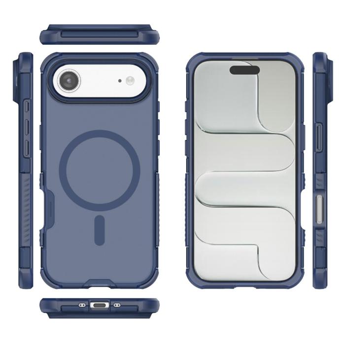 Bild 5,  iPhone Air Skal MagSafe Shockproof Hybrid Blå - Teknikhallen.se