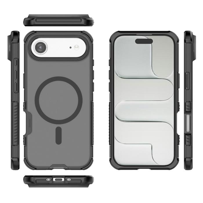 Bild 5,  iPhone Air Skal MagSafe Shockproof Hybrid Svart - Teknikhallen.se