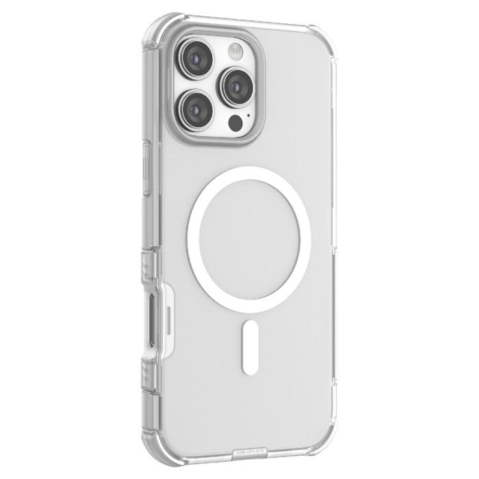 Bild 2,  iPhone 16 Pro Max Skal MagSafe Shockproof Hybrid Vit - Teknikhallen.se