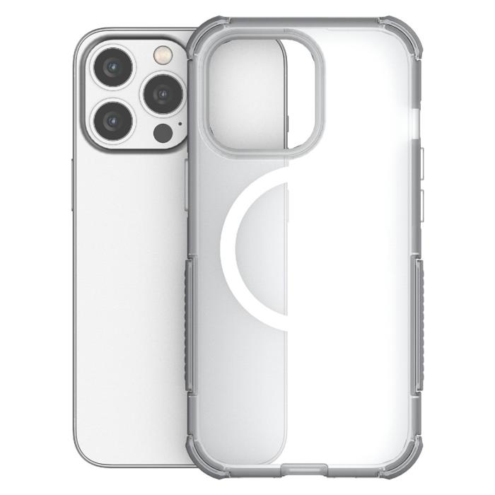 Bild 3,  iPhone 16 Pro Max Skal MagSafe Shockproof Hybrid Vit - Teknikhallen.se