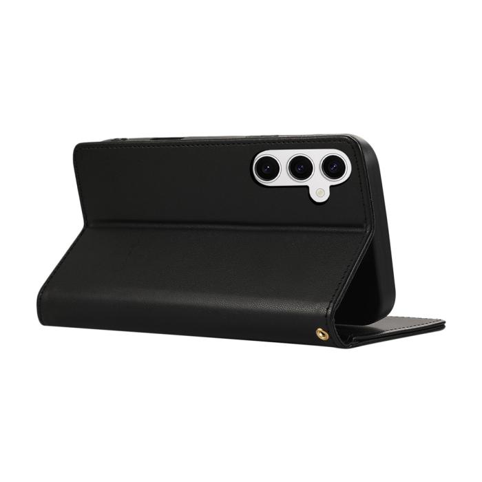 Bild 4,  Samsung Galaxy A37 5G Fodral RFID Rhombus Läder Svart - Teknikhallen.se