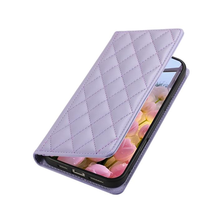 Bild 5,  Samsung Galaxy S26 Plus Fodral RFID Rhombus Läder Lila - Teknikhallen.se
