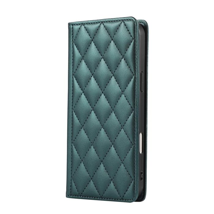 Bild 6,  Samsung Galaxy S26 Plus Fodral RFID Rhombus Läder Grön - Teknikhallen.se