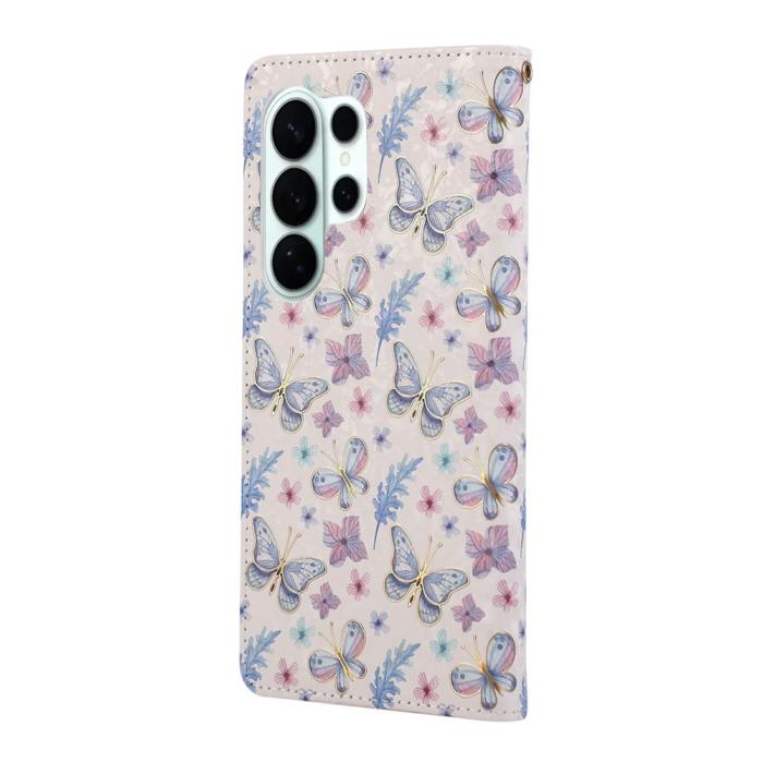 Bild 6,  Samsung Galaxy S26 Ultra Fodral RFID Läder Fjärilar / Blommor - Teknikhallen.se