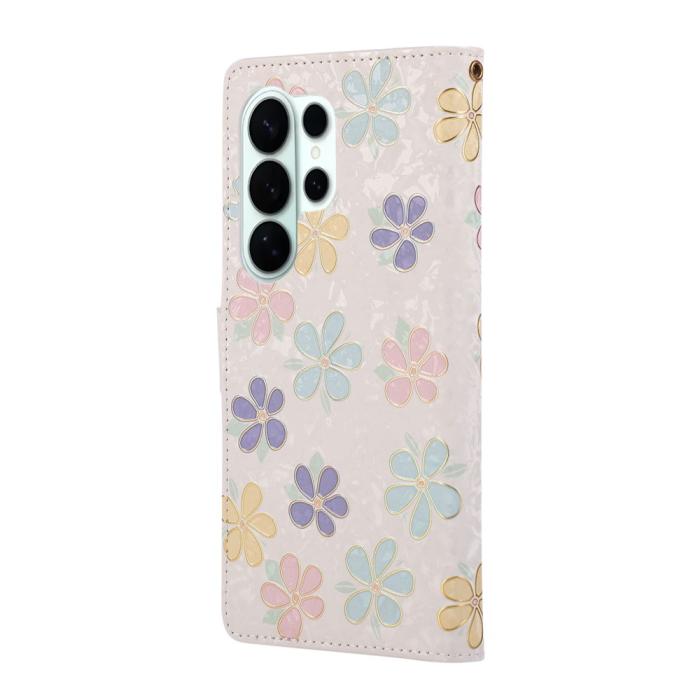Bild 6,  Samsung Galaxy S26 Ultra Fodral RFID Läder Färgglada Blommor - Teknikhallen.se