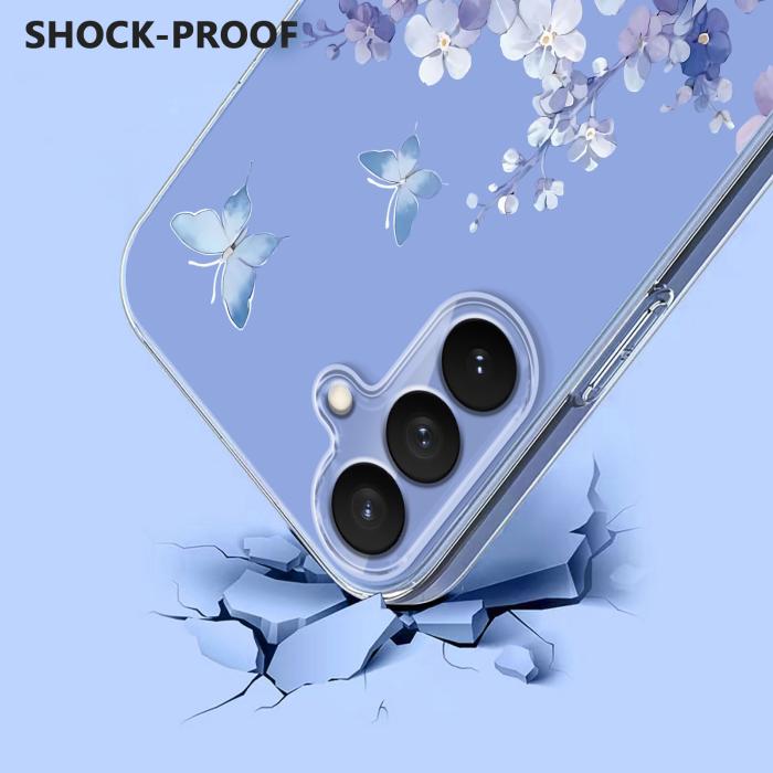 Bild 3,  Samsung Galaxy S26 Plus Skal TPU Med Tryck Blommor - Teknikhallen.se