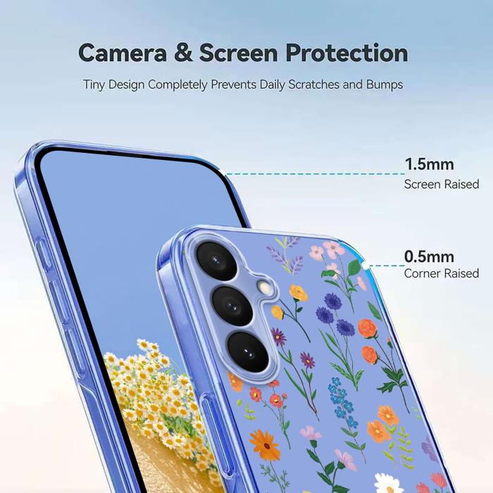 Bild 4,  Samsung Galaxy S26 Plus Skal TPU Med Tryck Blommor - Teknikhallen.se