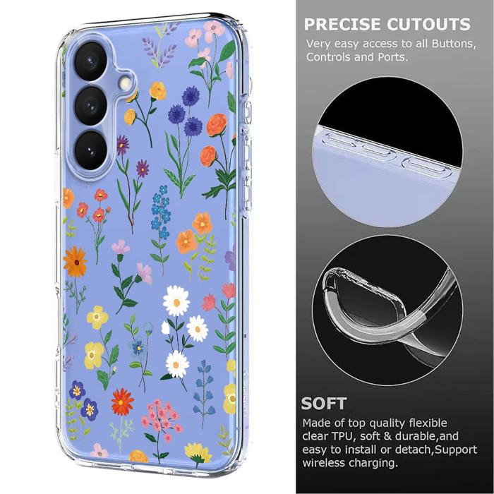 Bild 6,  Samsung Galaxy S26 Plus Skal TPU Med Tryck Blommor - Teknikhallen.se