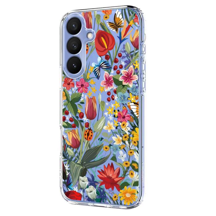 Bild 2,  Samsung Galaxy S26 Plus Skal TPU Med Tryck Blommor - Teknikhallen.se