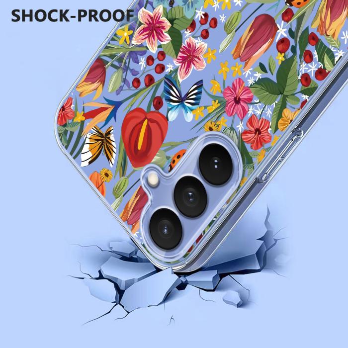 Bild 3,  Samsung Galaxy S26 Plus Skal TPU Med Tryck Blommor - Teknikhallen.se