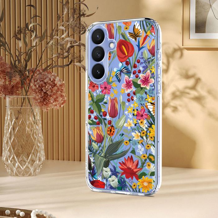 Bild 5,  Samsung Galaxy S26 Plus Skal TPU Med Tryck Blommor - Teknikhallen.se