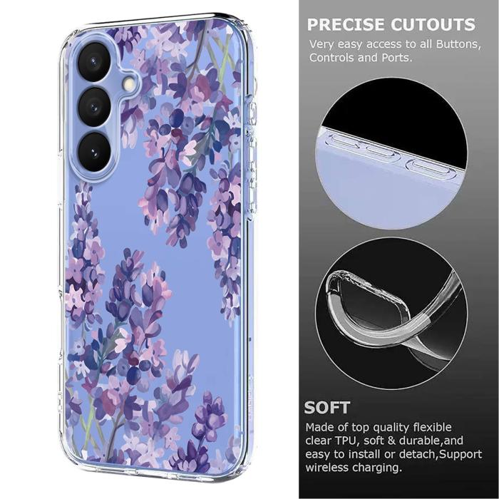 Bild 6,  Samsung Galaxy S26 Plus Skal TPU Med Tryck Blommor - Teknikhallen.se