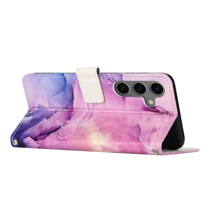 Bild 2,  Samsung Galaxy A37 5G Fodral Läder Marmor Lila - Teknikhallen.se
