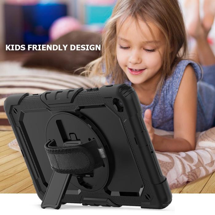 Bild 6,  Galaxy Tab A 10.1 2019 Skal 360 Shockproof Hybrid Kickstand - Teknikhallen.se