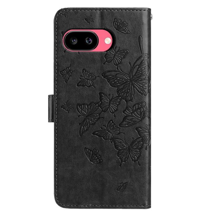 Bild 5,  Google Pixel 10a Fodral Med Fjäril Tryck Svart - Teknikhallen.se