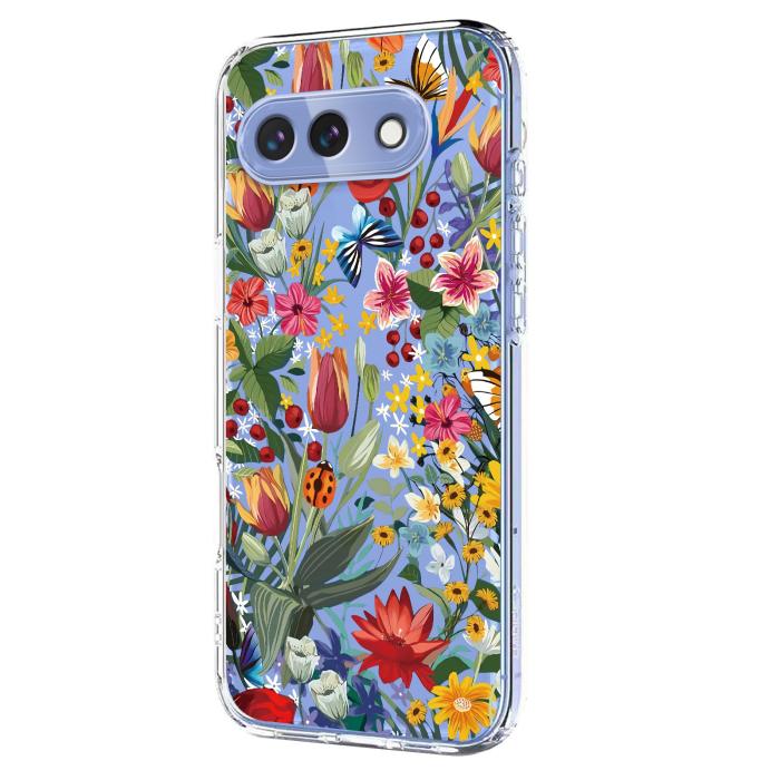 Bild 2,  Google Pixel 10a Skal Med Tryck Blommor - Teknikhallen.se