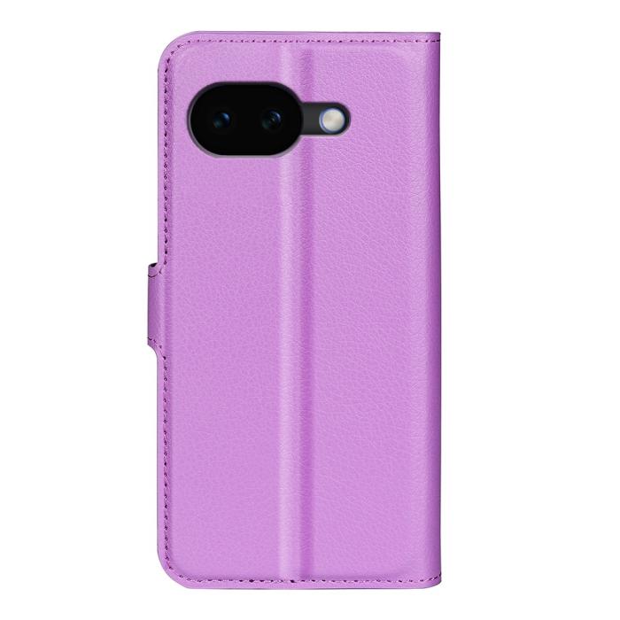 Bild 6,  Google Pixel 10a Fodral Litchi Läder Lila - Teknikhallen.se