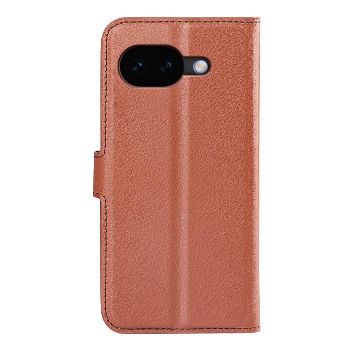 Bild 6,  Google Pixel 10a Fodral Litchi Läder Brun - Teknikhallen.se
