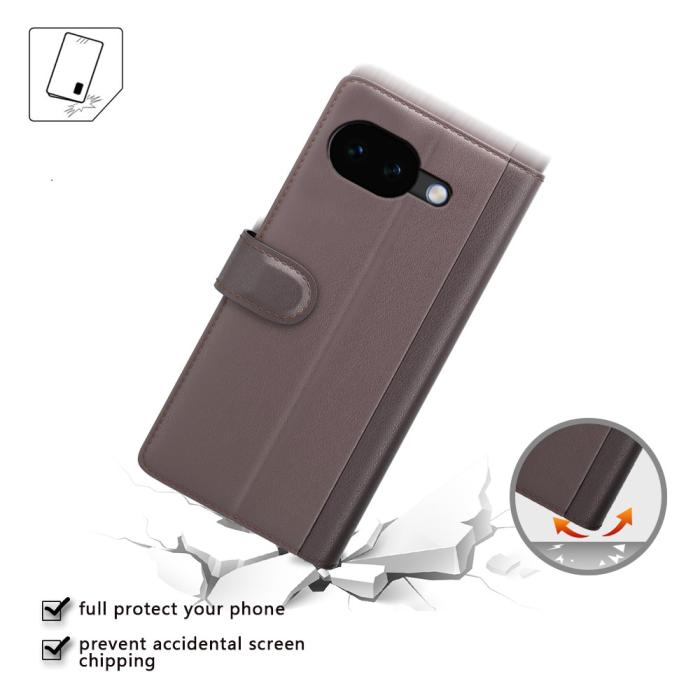 Bild 5,  Google Pixel 10a Fodral Premium Äkta Läder Svart - Teknikhallen.se