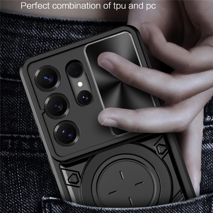Bild 6,  Samsung Galaxy S26 Ultra Skal CamShield Kickstand Hybrid Svart - Teknikhallen.se