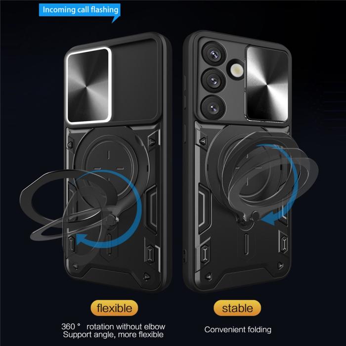 Bild 3,  Samsung Galaxy S26 Plus Skal CamShield Kickstand Hybrid Svart - Teknikhallen.se
