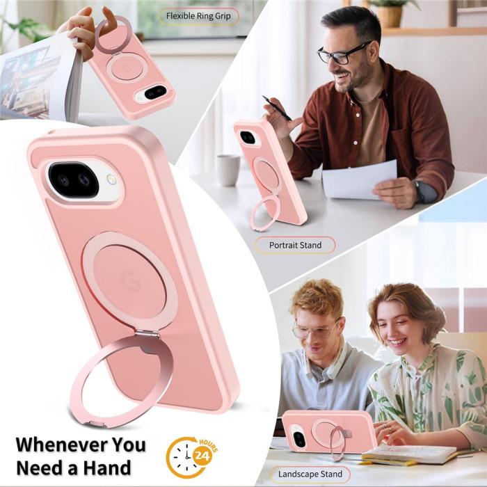 Bild 3,  Google Pixel 10a Skal MagSafe Kickstand Hybrid Rosa - Teknikhallen.se